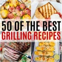 vertical collage of grill recipes