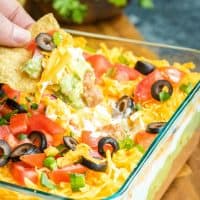 7 Layer Dip is easy to make crowd favorite that's packed full of flavor.  Always a hit at parties it covers all the best ingredients you cannot go wrong!