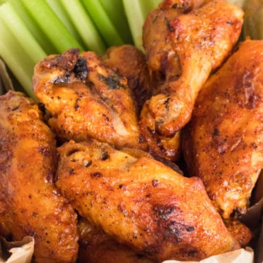 Crispy and sauced to perfection, Air Fryer Chicken Wings are the perfect snack for any social event! Munch on your favorite appetizer without all the guilt!