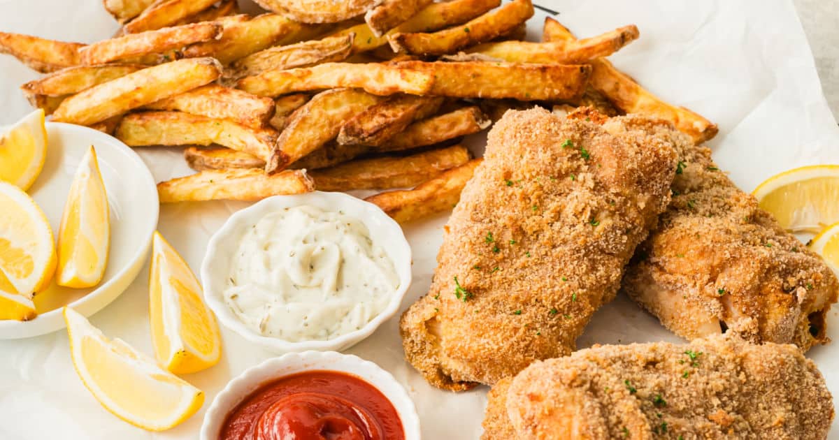 Air Fryer Fish and Chips ⋆ Real Housemoms