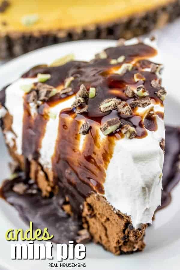 Full of creamy chocolate and fresh peppermint flavors this Andes Mint Pie is a fun flavorful and EASY dessert that you must make!