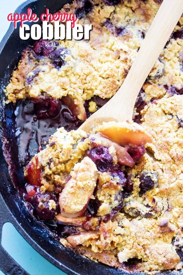 Apple Cherry Cobbler ⋆ Real Housemoms