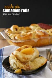 APPLE PIE CINNAMON ROLLS are everything you love about cinnamon rolls & apple pie all rolled into one delicious bite!