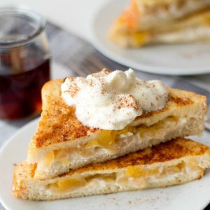 This Apple Pie Stuffed French Toast is everything a fall breakfast should be! Loaded with apples and cinnamon in every bite, it's like having a slice of pie for breakfast!