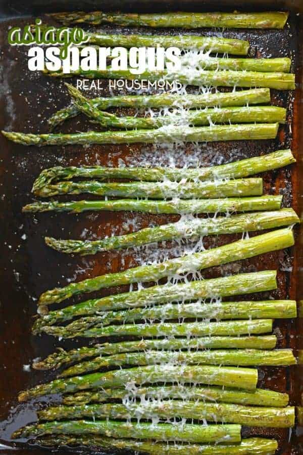 Asiago Asparagus is a fresh and easy side dish perfect for any meal. Prepared in just 15 minutes with 5 ingredients!