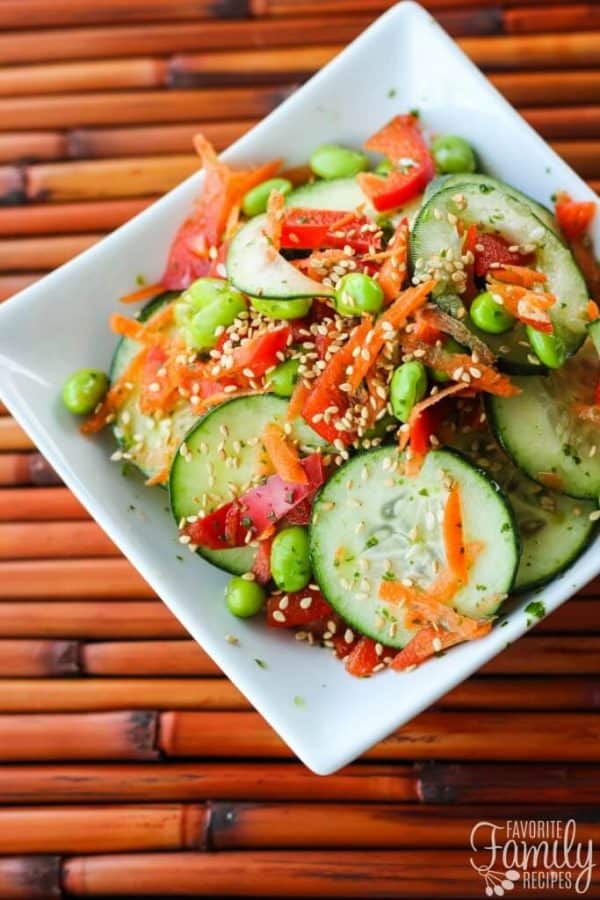 Asian Cucumber Salad - Favorite Family Recipes