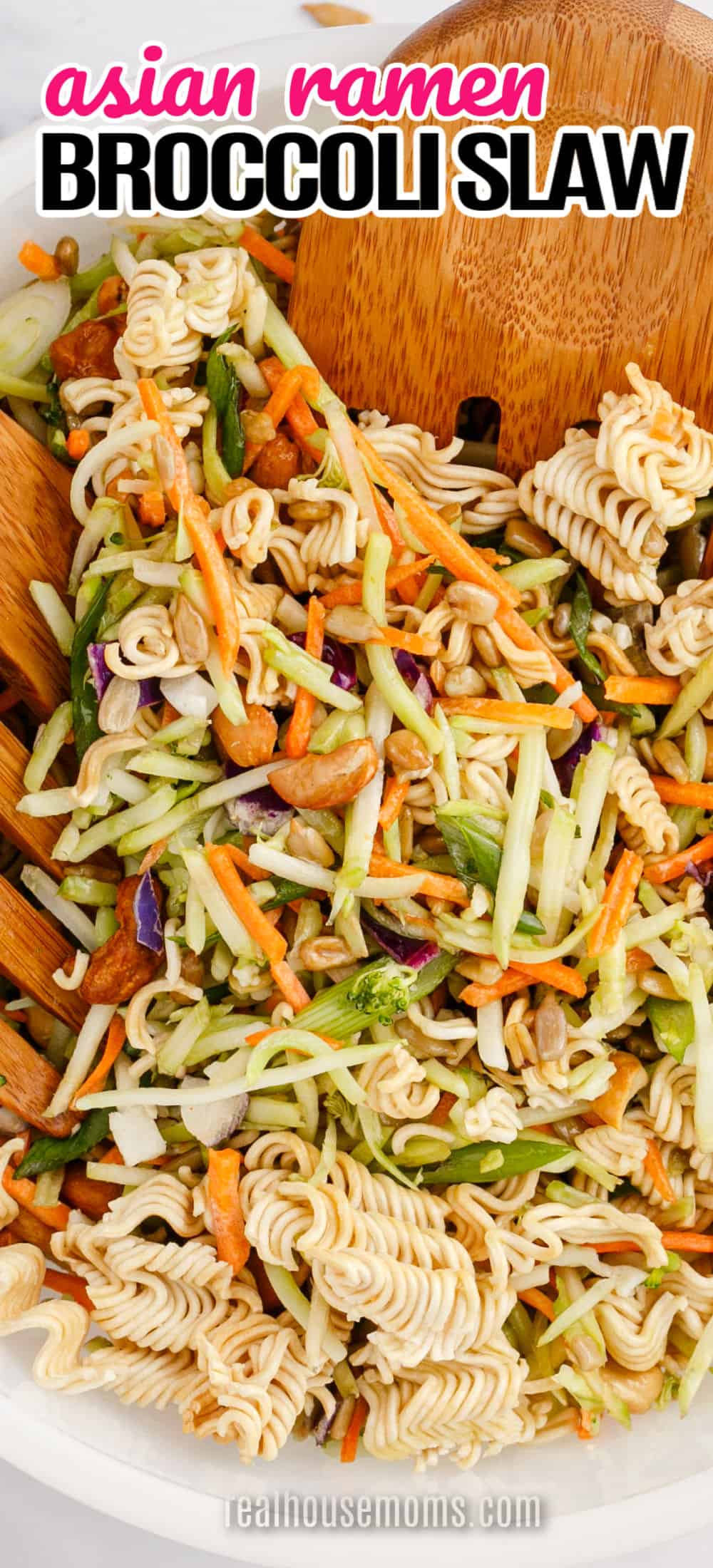 Asian Ramen Broccoli Slaw ⋆ Real Housemoms