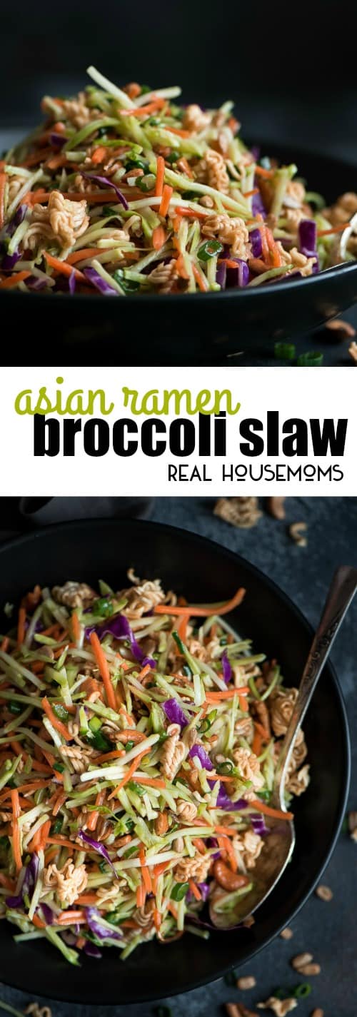 Asian Ramen Broccoli Slaw ⋆ Real Housemoms