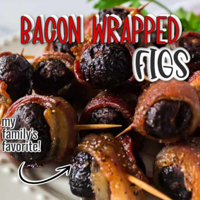 square image Bacon wrapped figs