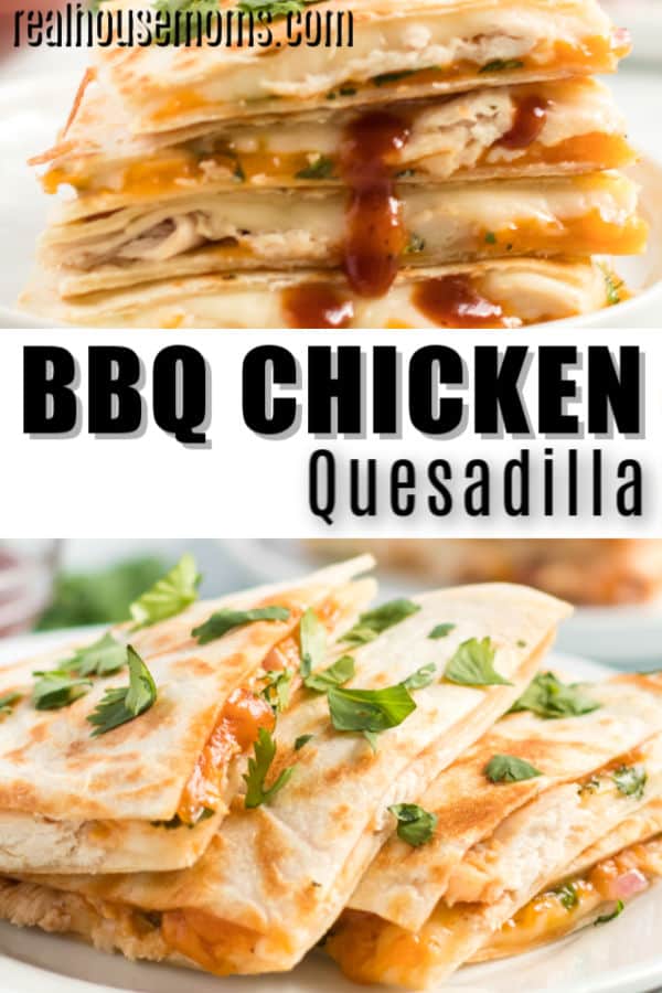 Cheesy Cheesy BBQ Chicken Quesadillas ⋆ Real Housemoms