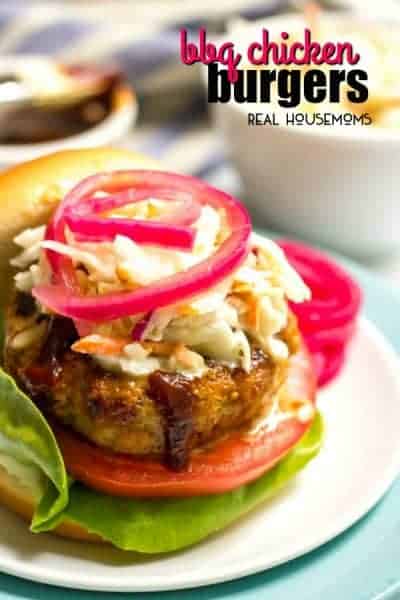 BBQ Chicken Burgers - Real Housemoms