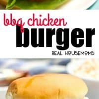 These BBQ Chicken Burgers require just a few basic ingredients and come out super juicy and flavorful!