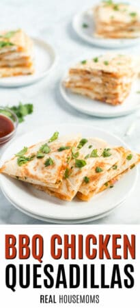 Cheesy Cheesy BBQ Chicken Quesadillas ⋆ Real Housemoms