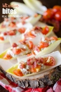 BLT ENDIVE BITES are a unique twist on BLT for an easy 10-minute appetizer that will impress your party guests!