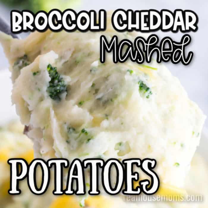 square image of Broccoli Cheddar Mashed Potatoes