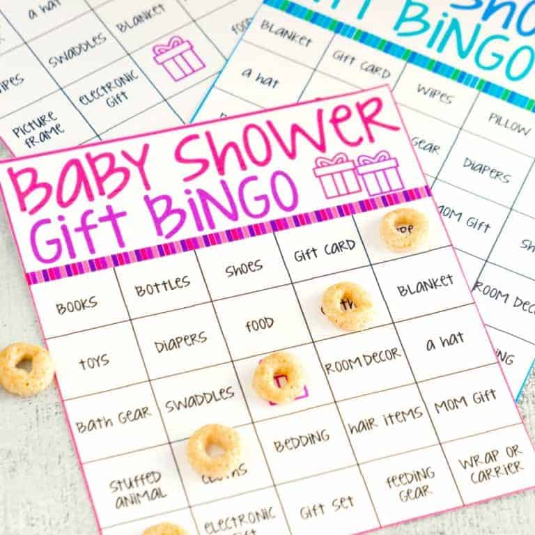Make your next baby shower memorable with these free printable baby shower bingo cards. Just print the cards, hand out to guests, and see who can get a bingo first while the guest of honor opens gifts!