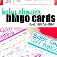 Make your next baby shower memorable with these free printable baby shower bingo cards. Just print the cards, hand out to guests, and see who can get a bingo first while the guest of honor opens gifts!