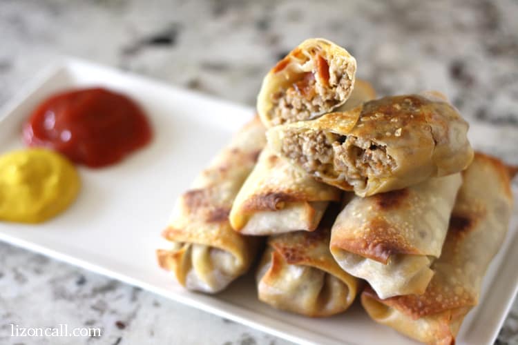 Buffalo Chicken Egg Rolls ⋆ Real Housemoms