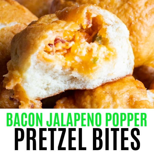 jalapeno popper pretzel bites opened to show filling