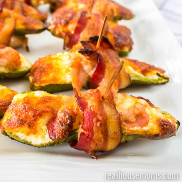 Bacon Wrapped Chicken Jalapeno Poppers ⋆ Real Housemoms