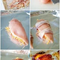 steps to make bacon wrapped chicken