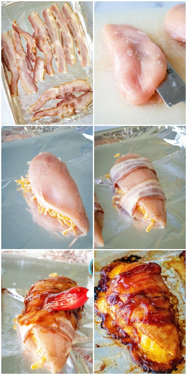 steps to make bacon wrapped chicken