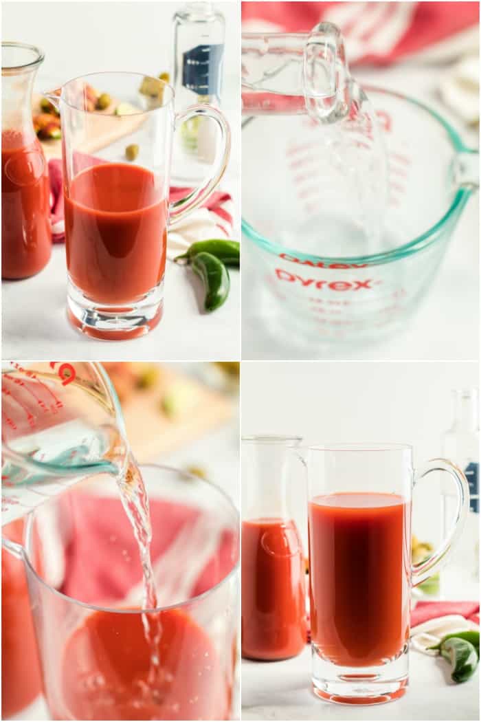steps to make a pitcher of bacon wrapped jalapeno popper bloddy mary