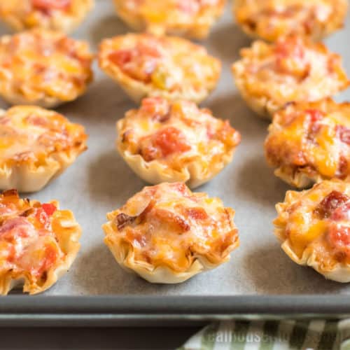 Bacon and Rotel Cups ⋆ Easy Appetizer ⋆ Real Housemoms