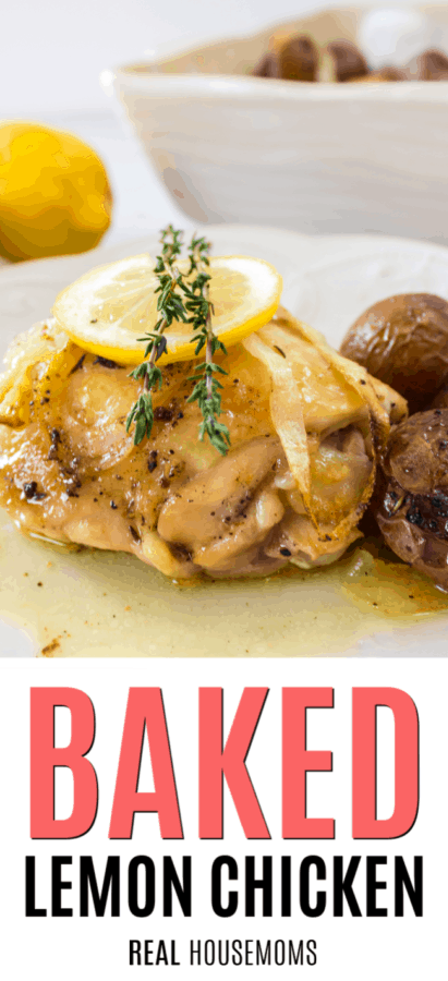 Baked Lemon Chicken Thighs ⋆ Real Housemoms