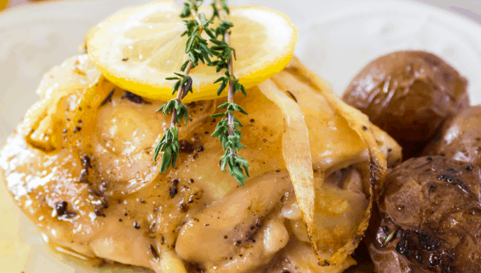 Baked Lemon Chicken Thighs - Real Housemoms