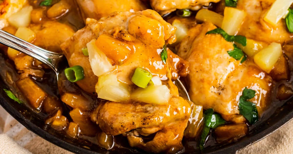 Baked Pineapple Chicken Thighs ⋆ Real Housemoms