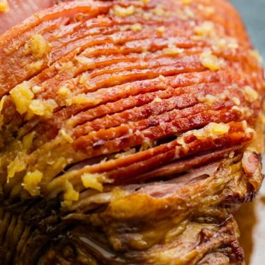 Tender and juicy Pineapple Glazed Ham has the perfect blend of sweet and savory flavors. An easy recipe that will please your guests for the holidays!
