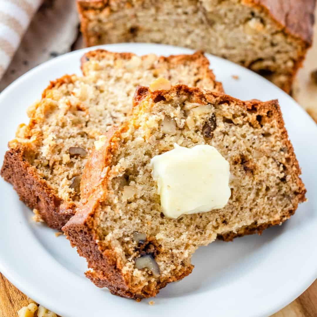 My recipe for Banana Nut Bread is full of flavor! It's quick, easy and certainly a family classic with minimal ingredients that is seriously addicting!