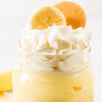 Homemade Banana Pudding is so delicious with all real ingredients and just as fast as a box! Layer everything up in jars for a travel-ready dessert!