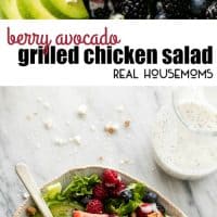 Easy and healthy Berry Avocado Grilled Chicken Salad is a cinch to whip up in just 30 minutes with incredible flavors and textures. The poppyseed dressing brings all of those flavors together in this yummy salad!
