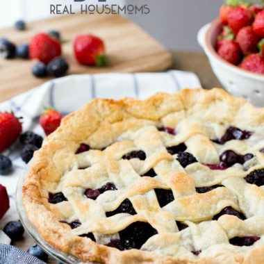 Everyone loves a summer Berry Pie! The berries are fresh and it's a simple way to enjoy the summer flavors!
