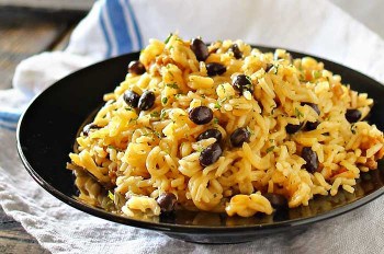 Black Bean Rice Pilaf ⋆ Real Housemoms