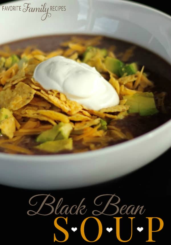 Black Bean Soup - Favorite Family Recipes