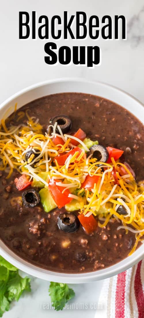 Homemade Black Bean Soup Recipe ⋆ Real Housemoms