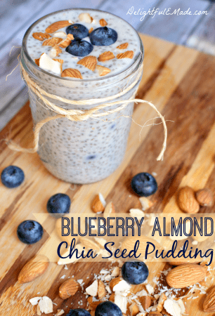 Blueberry Almond Chia Seed Pudding