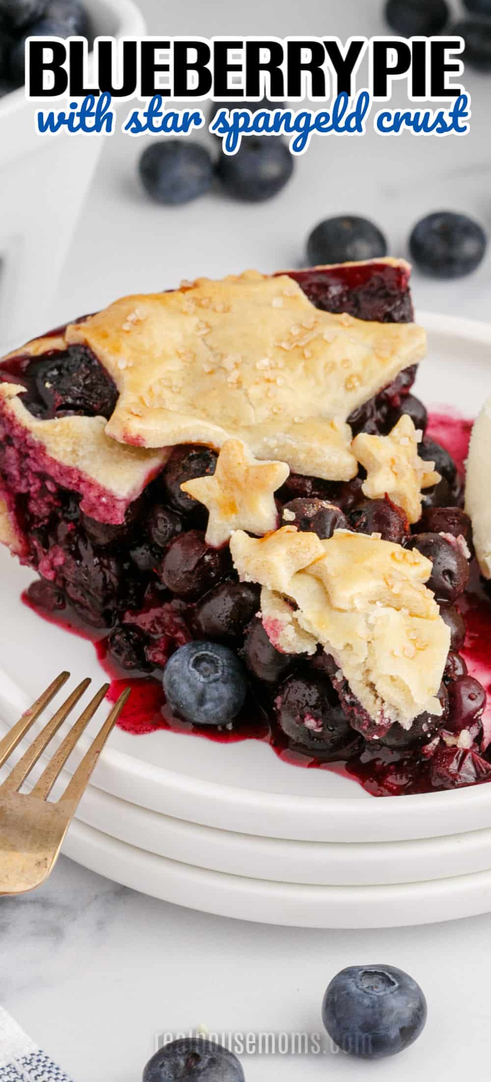 Blueberry Pie with Star Spangled Crust ⋆ Real Housemoms