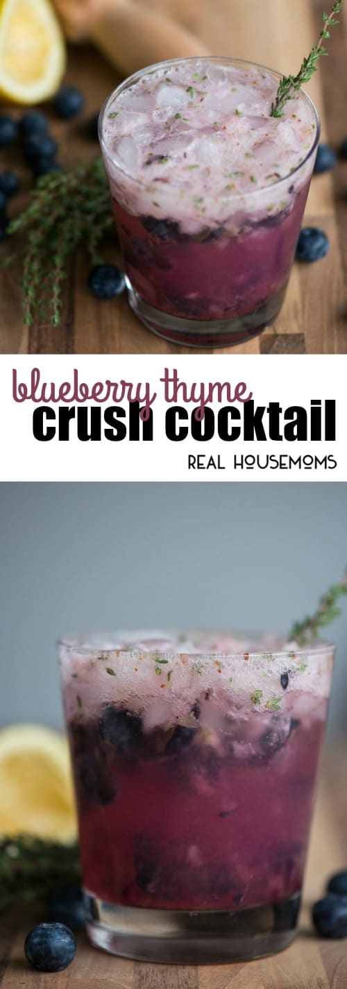 Blueberry Thyme Crush Cocktail ⋆ Real Housemoms 3218