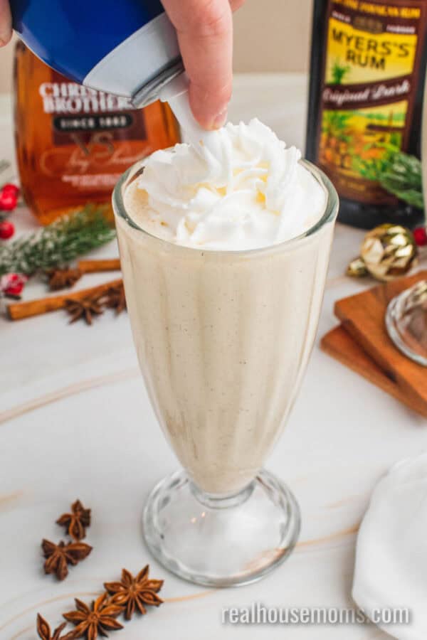 Boozy Eggnog Milkshake ⋆ Real Housemoms
