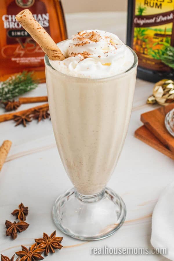 Boozy Eggnog Milkshake ⋆ Real Housemoms