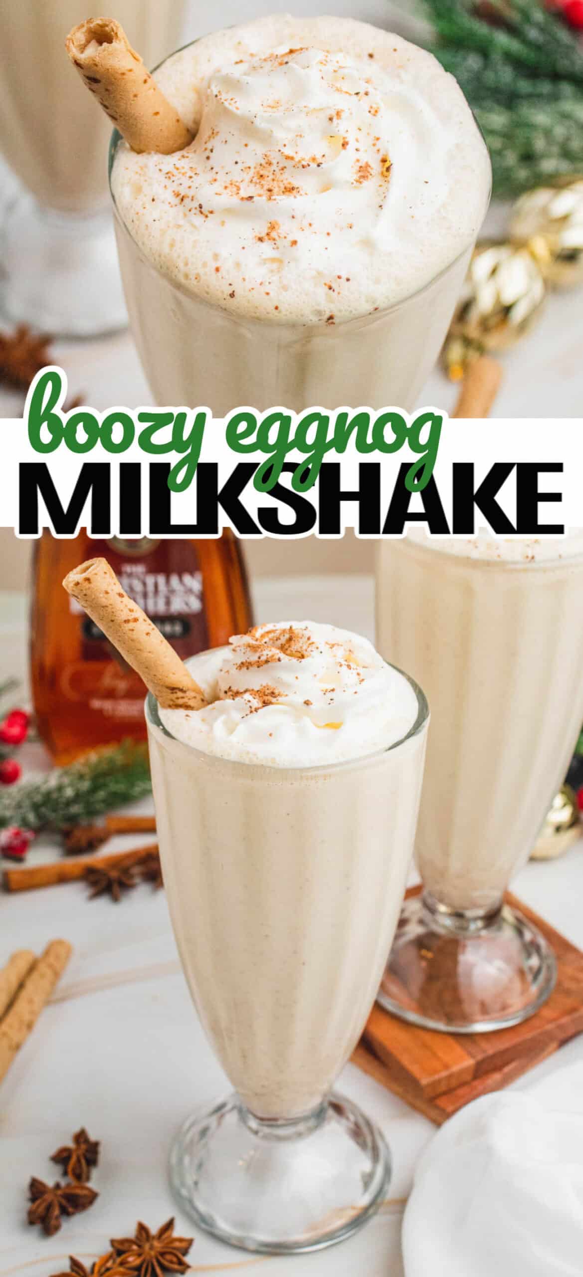 Boozy Eggnog Milkshake ⋆ Real Housemoms