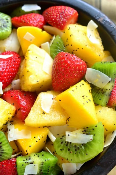 Boozy Tropical Fruit Salad ⋆ Real Housemoms