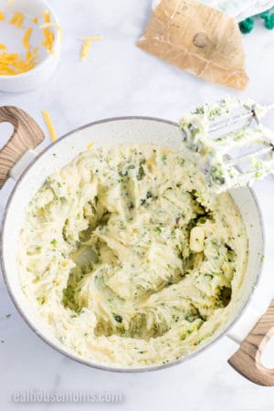 Broccoli Cheddar Mashed Potatoes ⋆ Real Housemoms