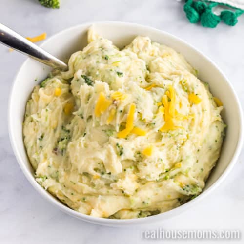 Broccoli Cheddar Mashed Potatoes Real Housemoms