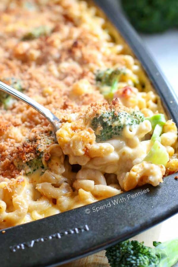 Broccoli Cheese Casserole with Ham - Spend with Pennies