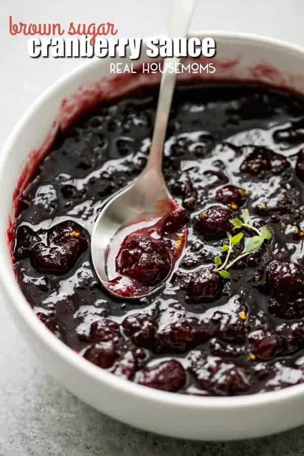 Easy Brown Sugar Cranberry Sauce has the perfect blend of sweet and tangy flavors!